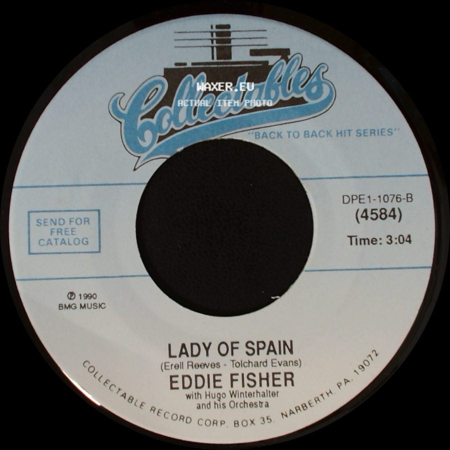 Eddie Fisher - Wish You Were Here / Lady Of Spain side B