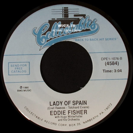 Eddie Fisher - Wish You Were Here / Lady Of Spain side B