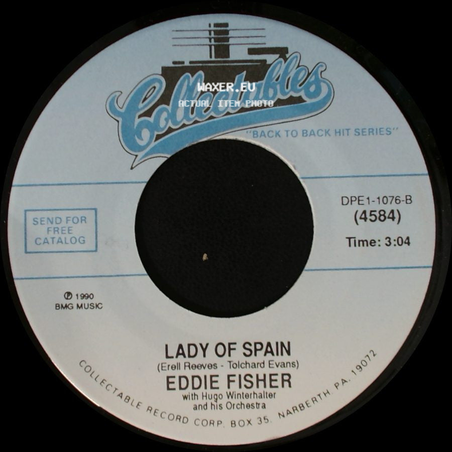 Eddie Fisher - Wish You Were Here / Lady Of Spain side B