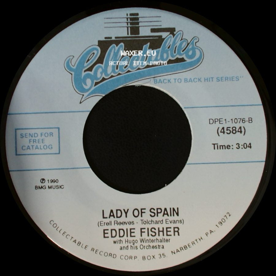Eddie Fisher - Wish You Were Here / Lady Of Spain side B