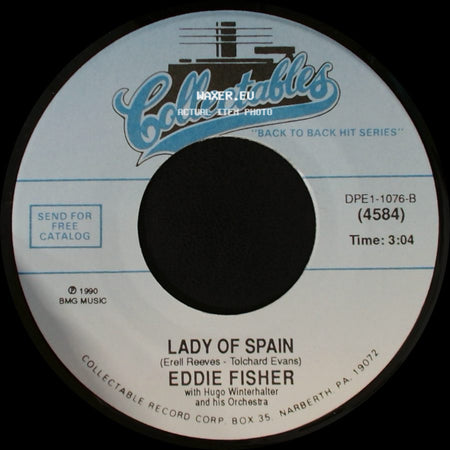 Eddie Fisher - Wish You Were Here / Lady Of Spain side B