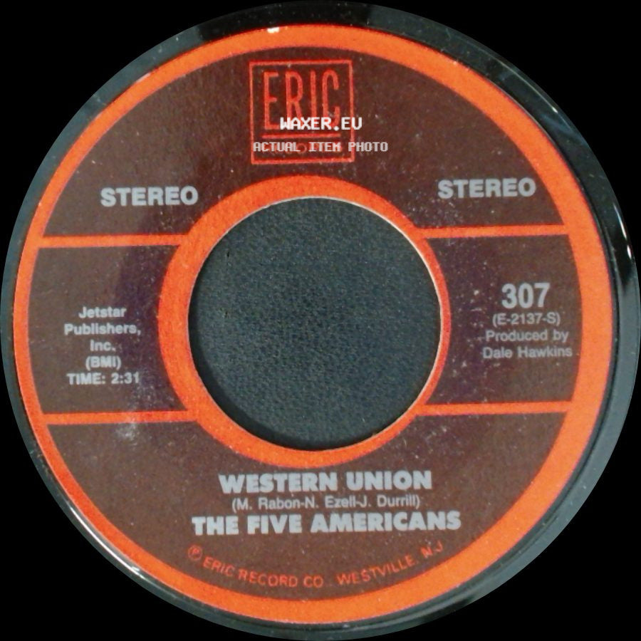 Jon & Robin And The In Crowd / The Five Americans - Do It Again A Little Bit Slower / Western Union side B