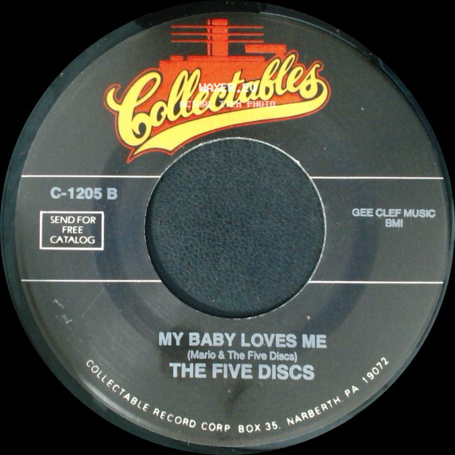 The Five Discs - Adios (Marlo & The Five Discs) / My Baby Loves Me side B