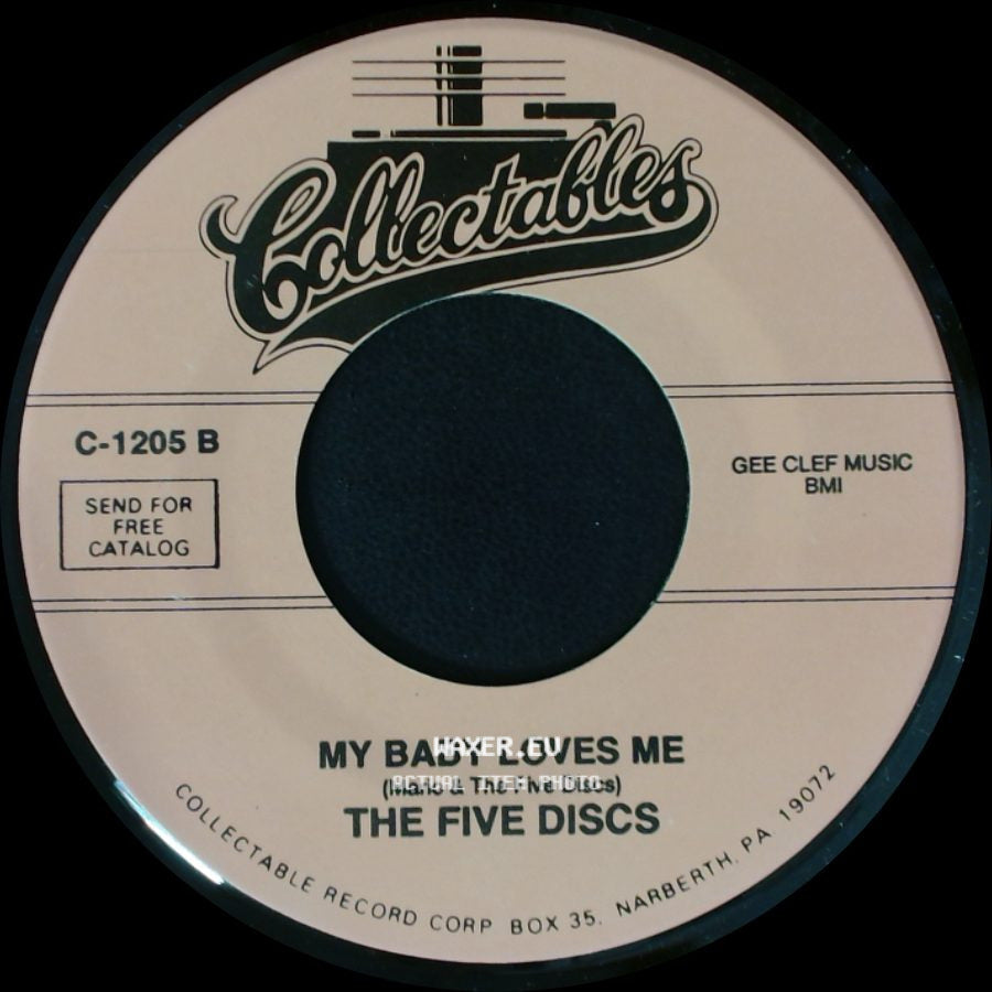 The Five Discs - My Baby Loves Me / Adios side A