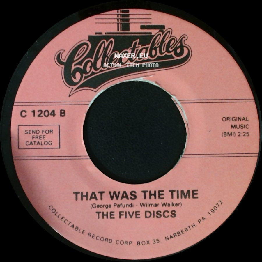 The Five Discs - That Was The Time / Never Let You Go side A