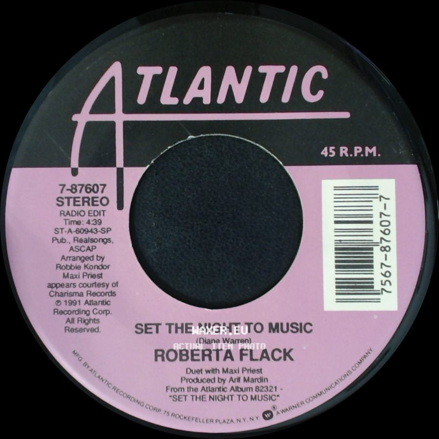 Roberta Flack - Natural Thing / Set The Night To Music side B