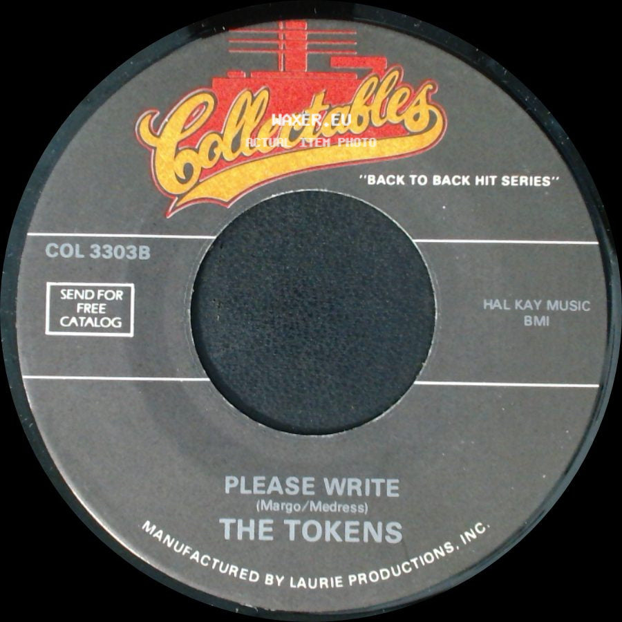 The Five Discs / The Tokens - Rock And Roll Revival / Please Write side B