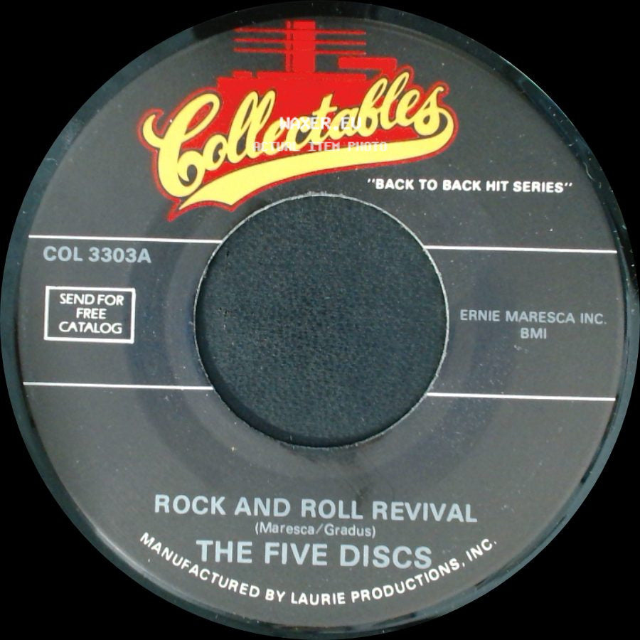The Five Discs / The Tokens - Rock And Roll Revival / Please Write side A