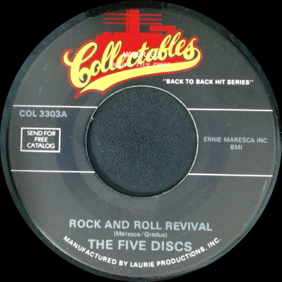 The Five Discs / The Tokens - Rock And Roll Revival / Please Write side A