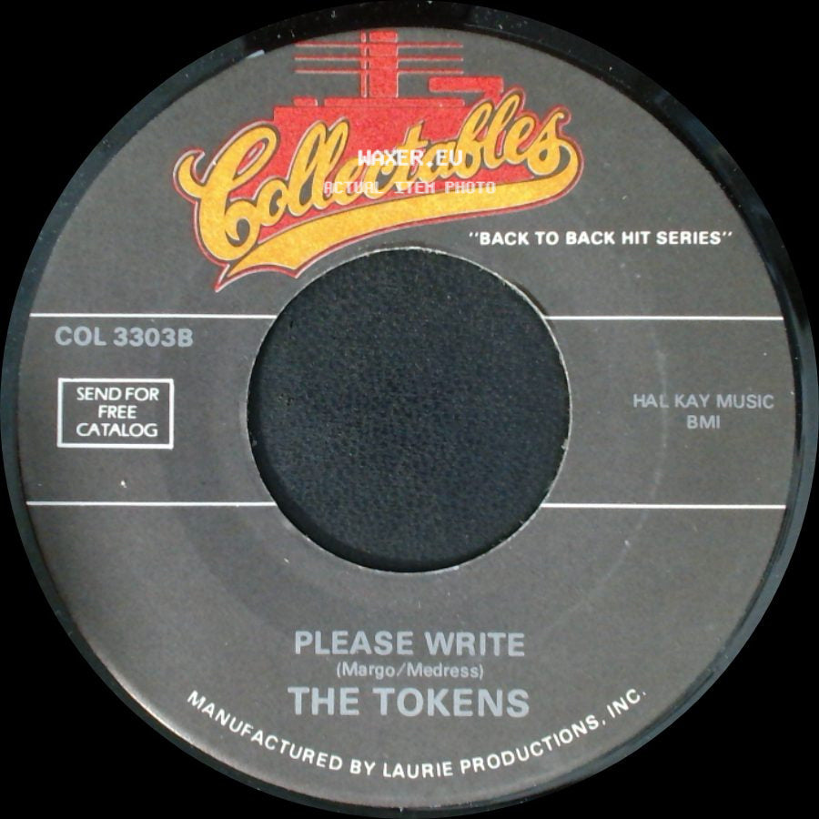 The Five Discs / The Tokens - Rock And Roll Revival / Please Write side B