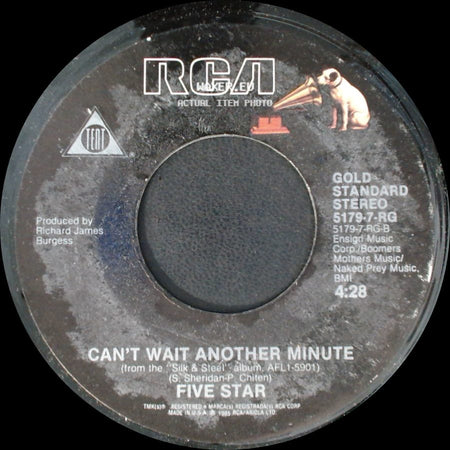 Five Star - Can't Wait Another Minute / Let Me Be The One (Edited Version) side A