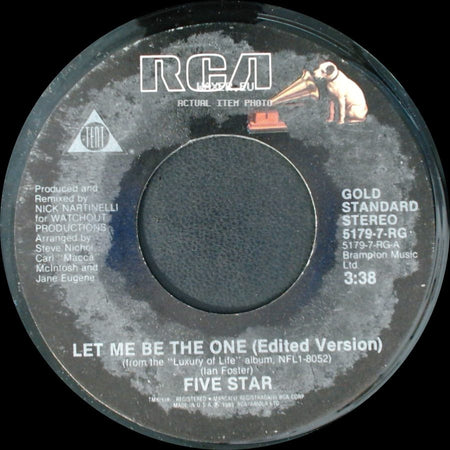 Five Star - Can't Wait Another Minute / Let Me Be The One (Edited Version) side B