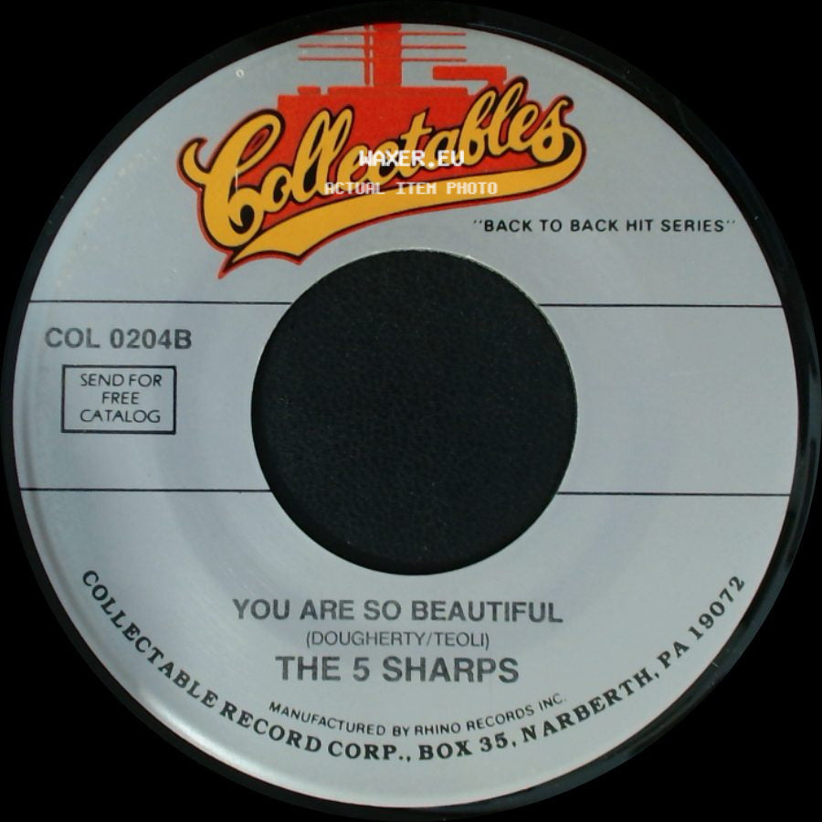 The 5 Sharps - You Are So Beautiful / Stormy Weather side A