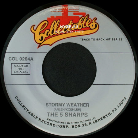 The 5 Sharps - You Are So Beautiful / Stormy Weather side B