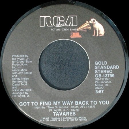 Tavares - A Penny For Your Thoughts / Got To Find My Way Back To You side B