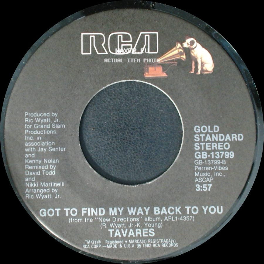 Tavares - A Penny For Your Thoughts / Got To Find My Way Back To You side B