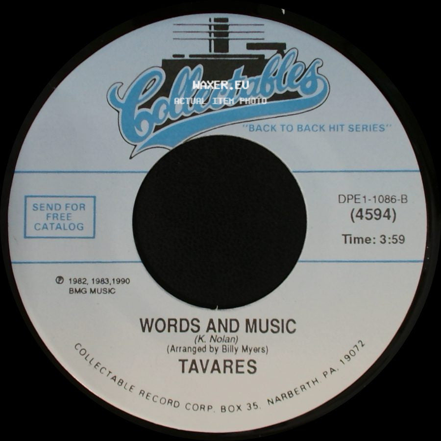 Tavares - Words And Music / A Penny For Your Thoughts side A