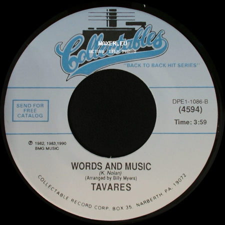 Tavares - Words And Music / A Penny For Your Thoughts side A