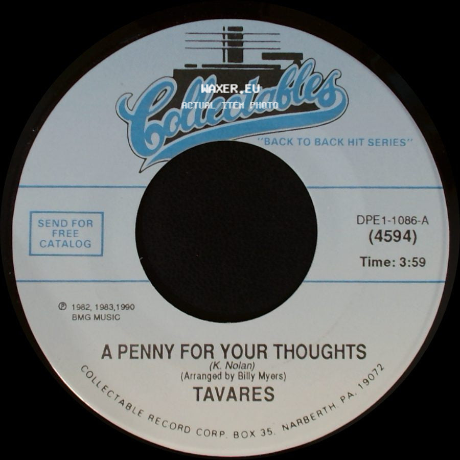 Tavares - Words And Music / A Penny For Your Thoughts side B