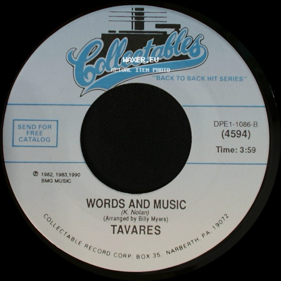 Tavares - Words And Music / A Penny For Your Thoughts side A