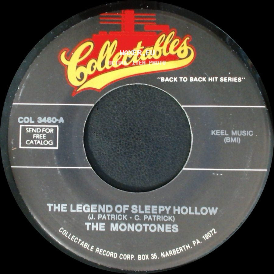 The Monotones - Tell It To The Judge / The Legend Of Sleepy Hollow side B