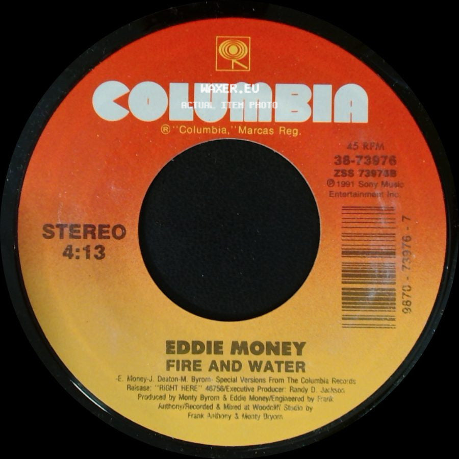 Eddie Money - Fire And Water / Heaven In The Back Seat side A