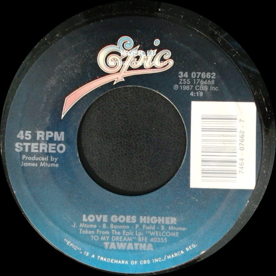 Tawatha - Are You Serious (Radio Edit) / Love Goes Higher side B