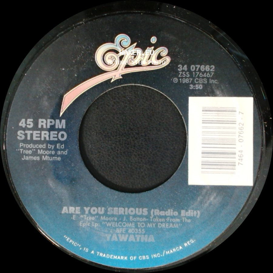 Tawatha - Love Goes Higher / Are You Serious (Radio Edit) side B