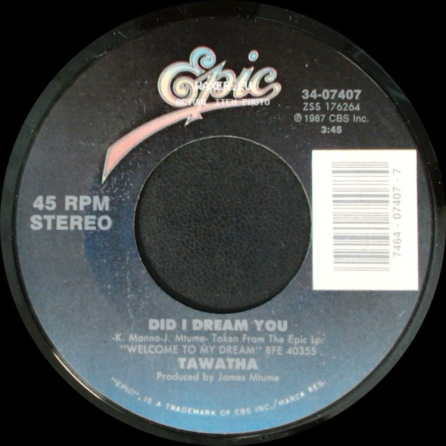 Tawatha - Did I Dream You / Unknown Title B side A