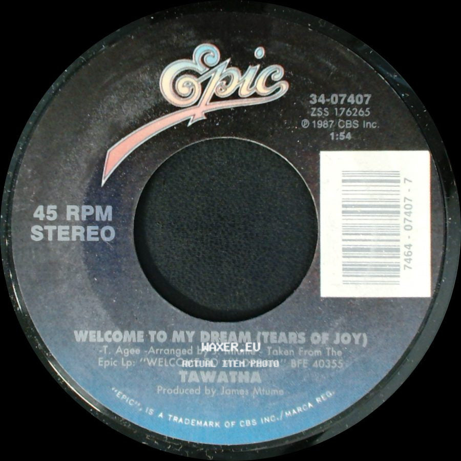 Tawatha - Did I Dream You / Welcome To My Dream (Tears Of Joy) side B