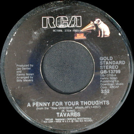 Tavares - Got To Find My Way Back To You / A Penny For Your Thoughts side B