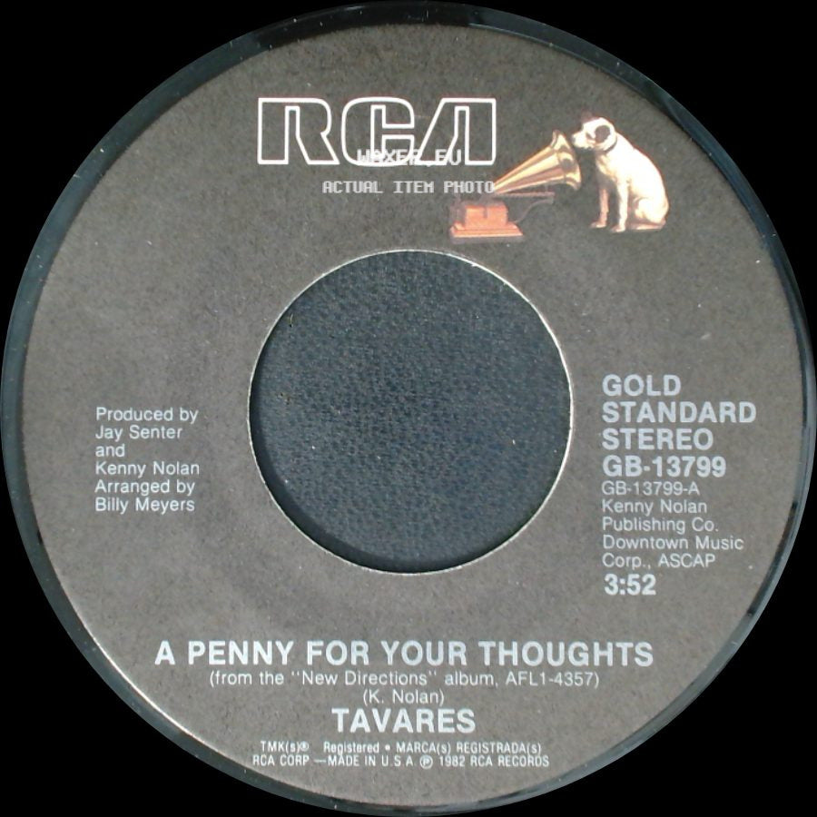 Tavares - Got To Find My Way Back To You / A Penny For Your Thoughts side B