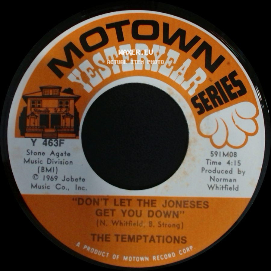 The Temptations - Ball Of Confusion (That's What The World Is Today) / Don't Let The Joneses Get You Down side B
