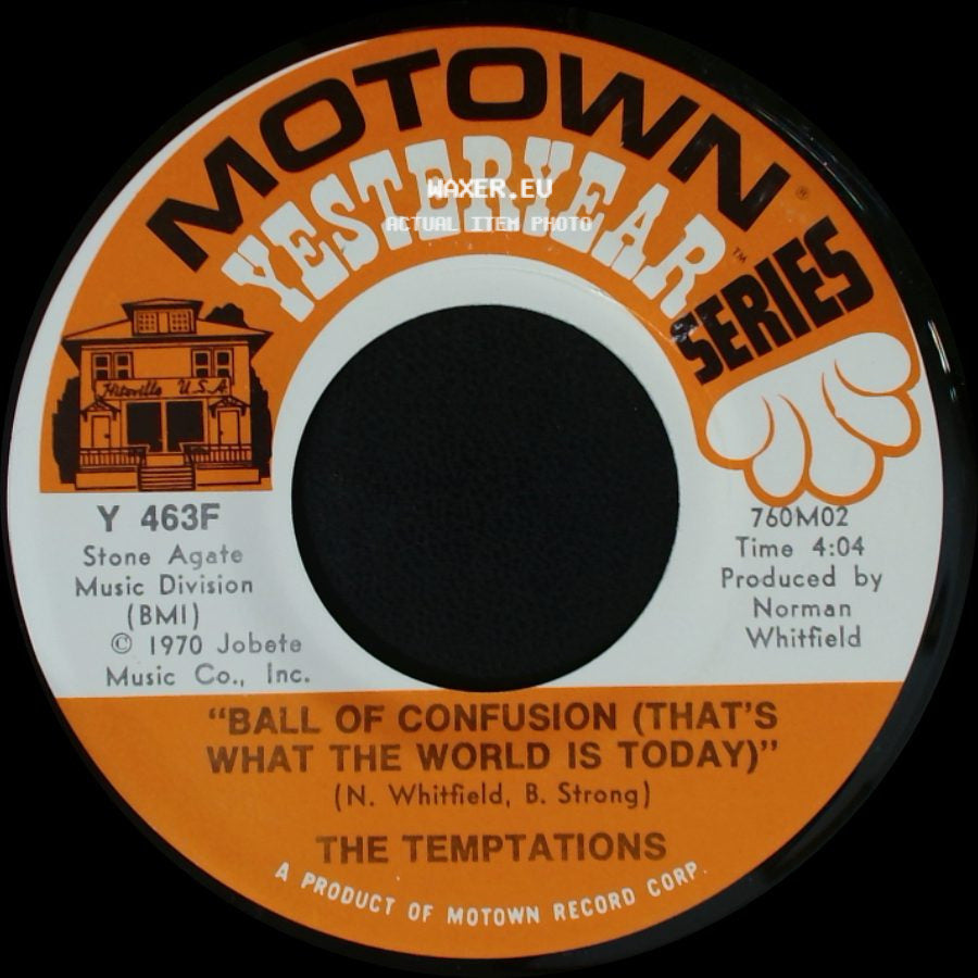 The Temptations - Don't Let The Joneses Get You Down / Ball Of Confusion (That's What The World Is Today) side B