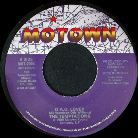 The Temptations - Special / O.A.O. Lover side B