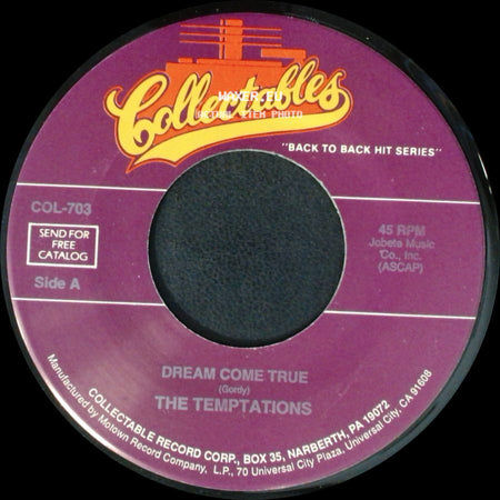 The Temptations - Dream Come True / Born To Love You side A
