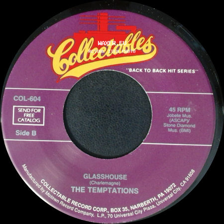 The Temptations - Up The Creek (Without A Paddle) / Glasshouse side B
