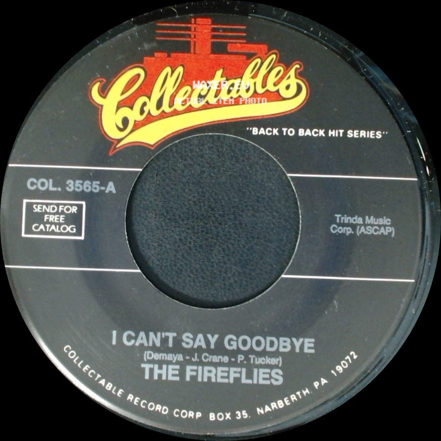The Fireflies / The Five Satins - I Can't Say Goodbye / When The Swallows Come Back To Capistrano side A
