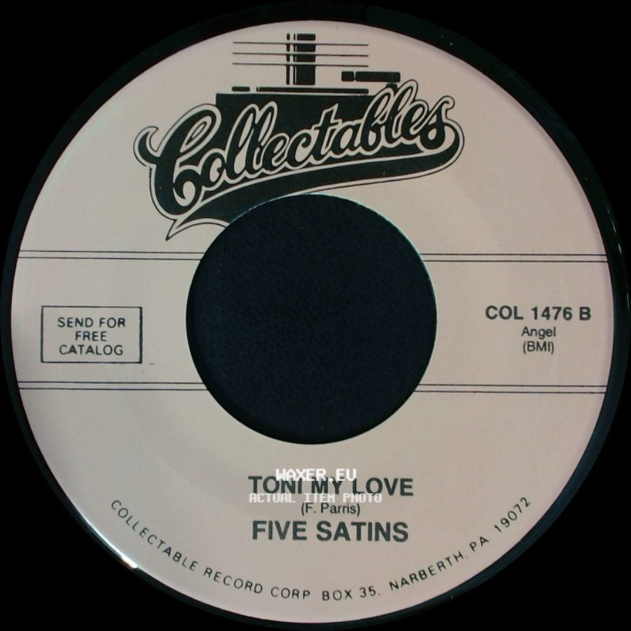 Five Satins - Shadows / Toni My Love side B
