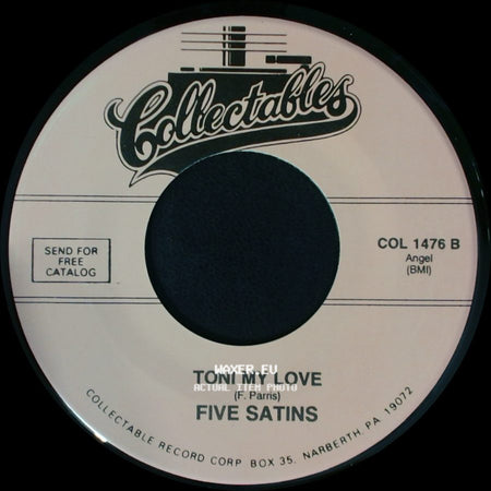 Five Satins - Shadows / Toni My Love side B