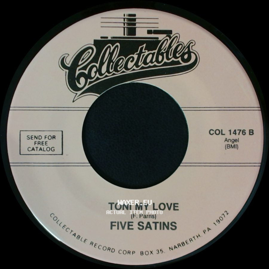 Five Satins - Shadows / Toni My Love side B