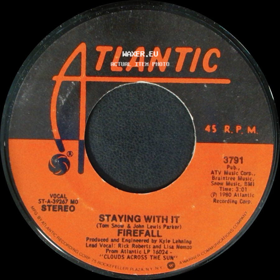 Firefall - Staying With It / Dreamers side A