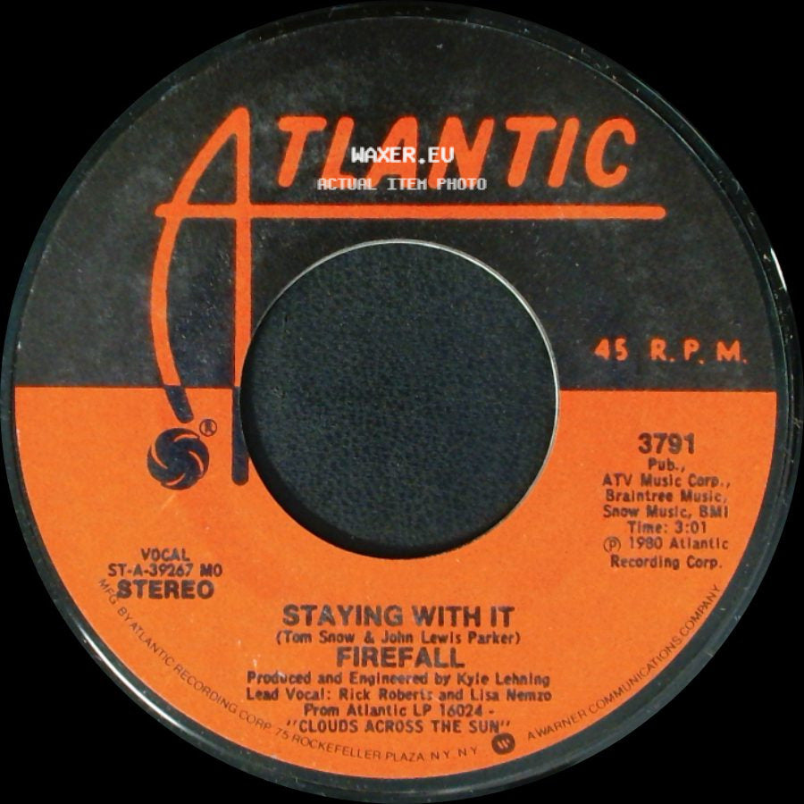 Firefall - Dreamers / Staying With It side B