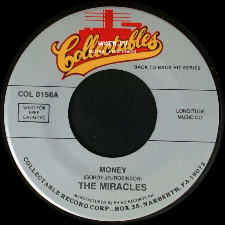 The Miracles - I Cry / Money side B