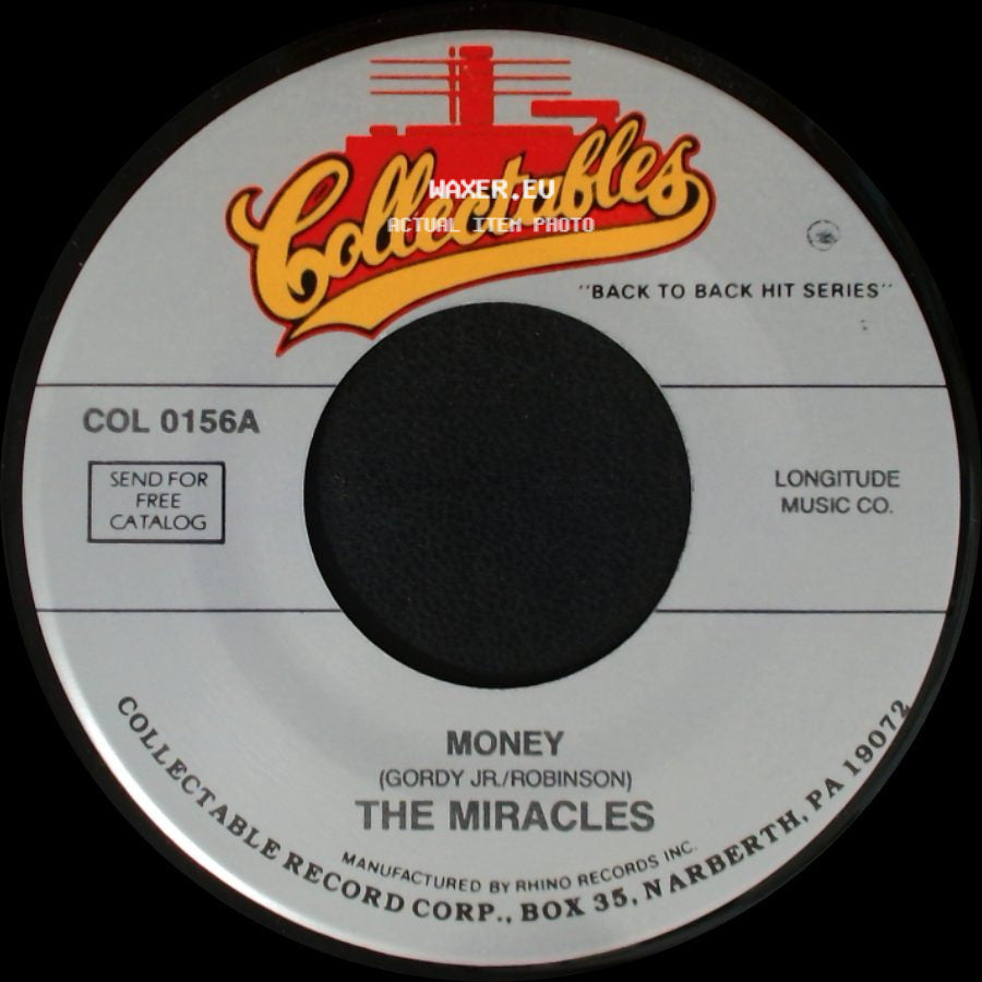 The Miracles - I Cry (Gordy/Tonatto/Robinson) / Money side B