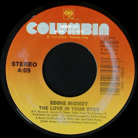 Eddie Money - Bad Boy / The Love In Your Eyes side B