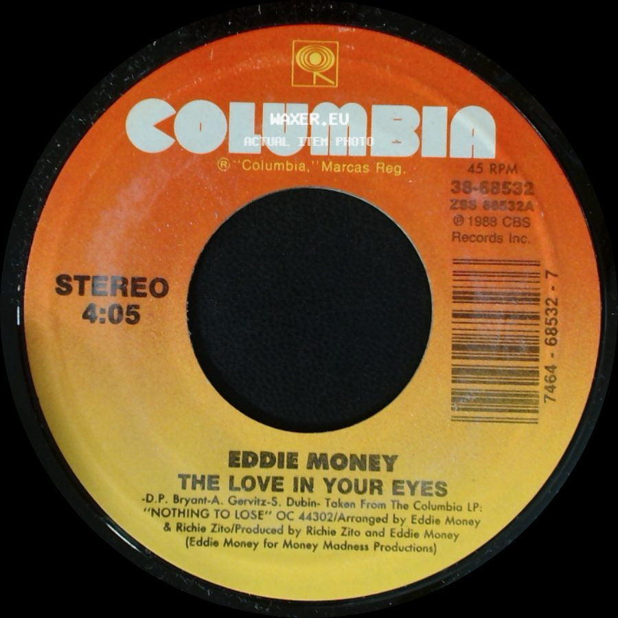 Eddie Money - The Love In Your Eyes / Bad Boy side A