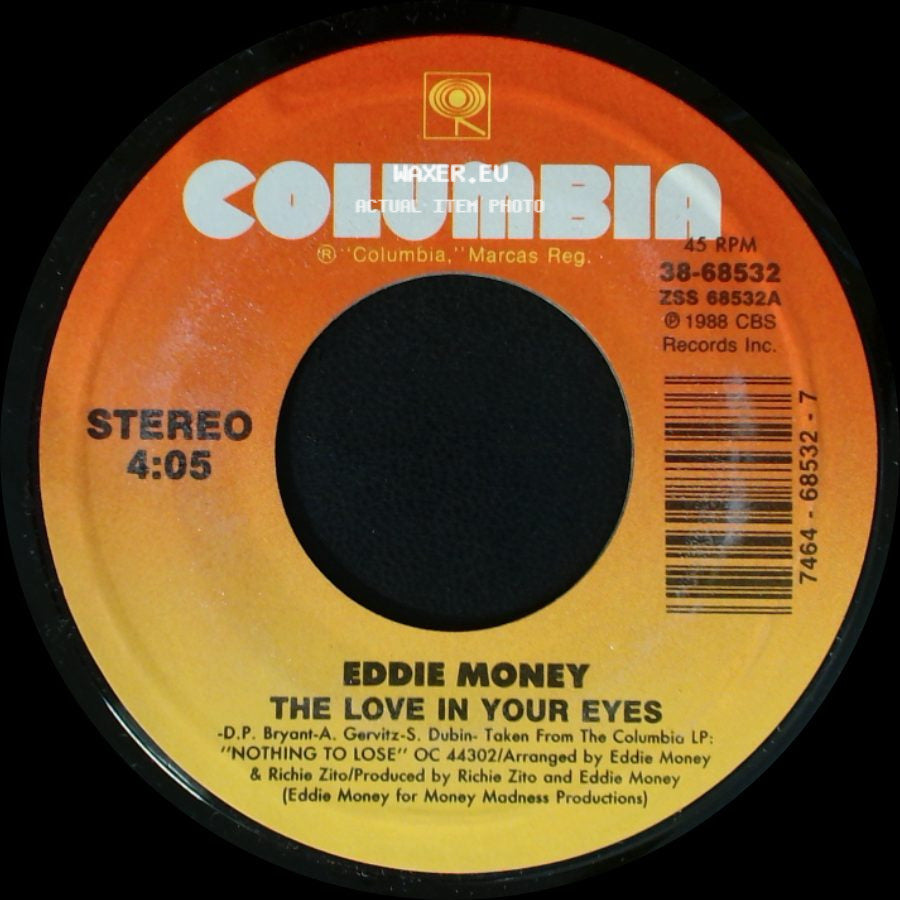Eddie Money - The Love In Your Eyes / Bad Boy side A