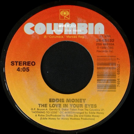Eddie Money - The Love In Your Eyes / Bad Boy side A