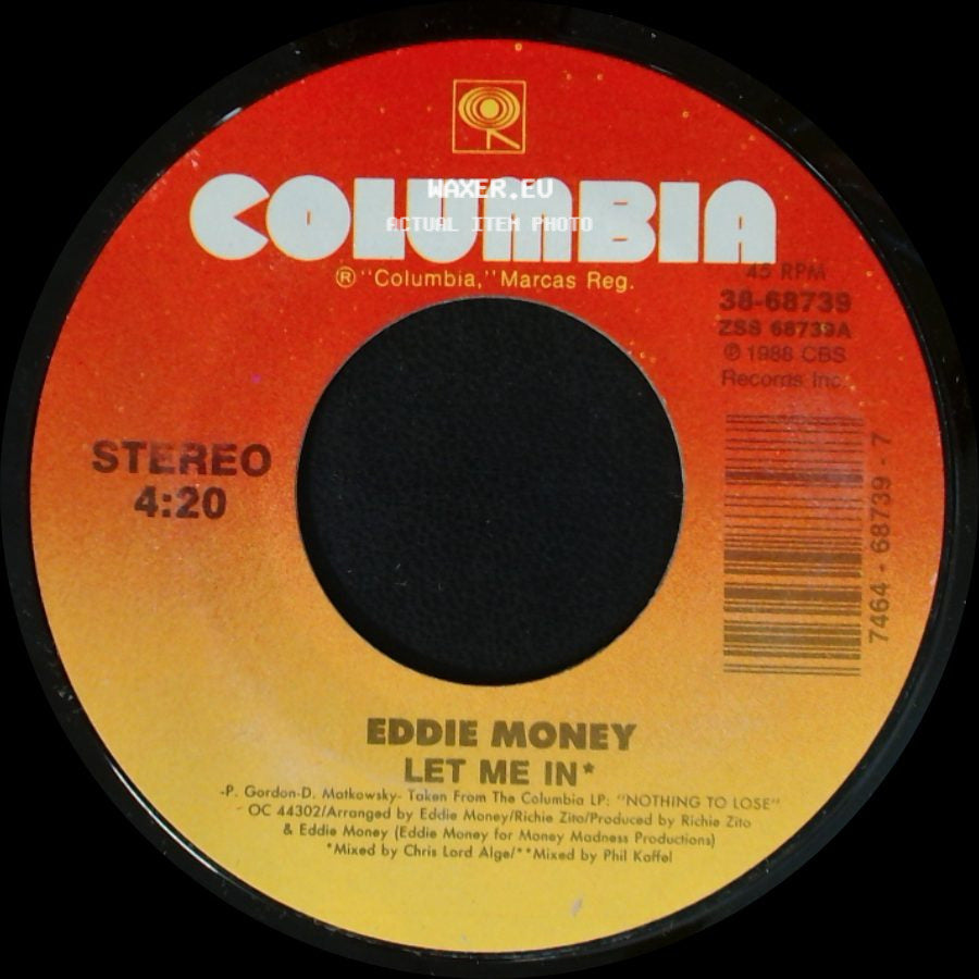 Eddie Money - Forget About Love / Let Me In side B